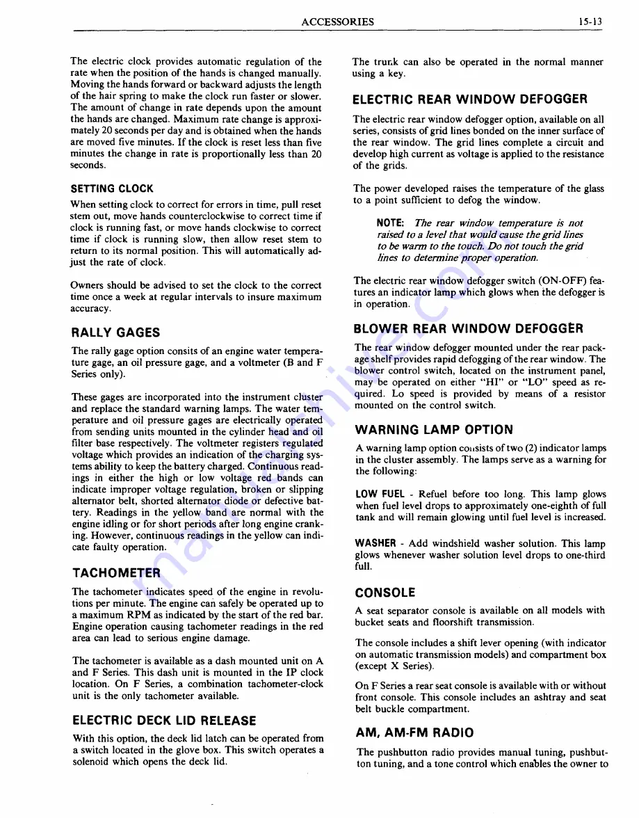 Pontiac BONNEVILLE 1972 Service Manual Download Page 1428