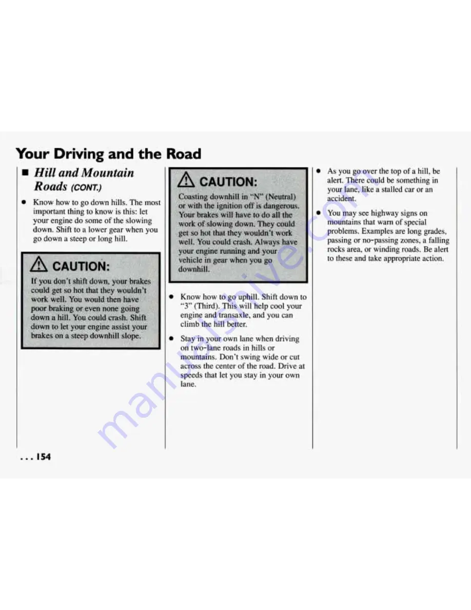 Pontiac BONNEVILLE 1994 Owner'S Manual Download Page 155