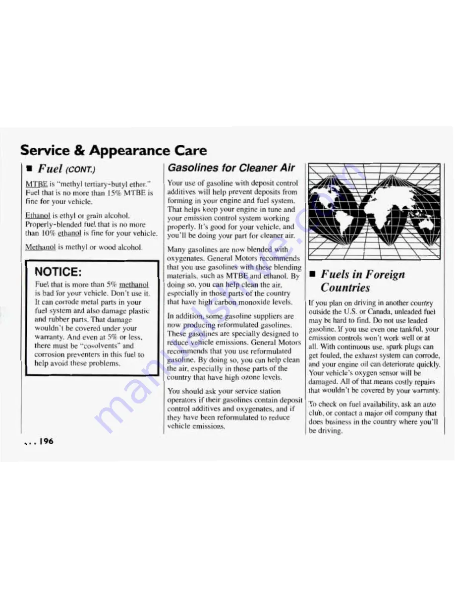 Pontiac BONNEVILLE 1994 Owner'S Manual Download Page 197