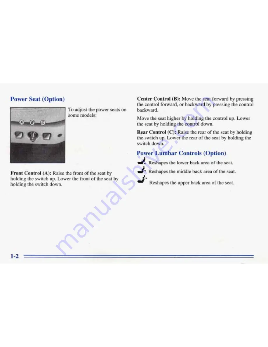 Pontiac BONNEVILLE 1996 Owner'S Manual Download Page 9