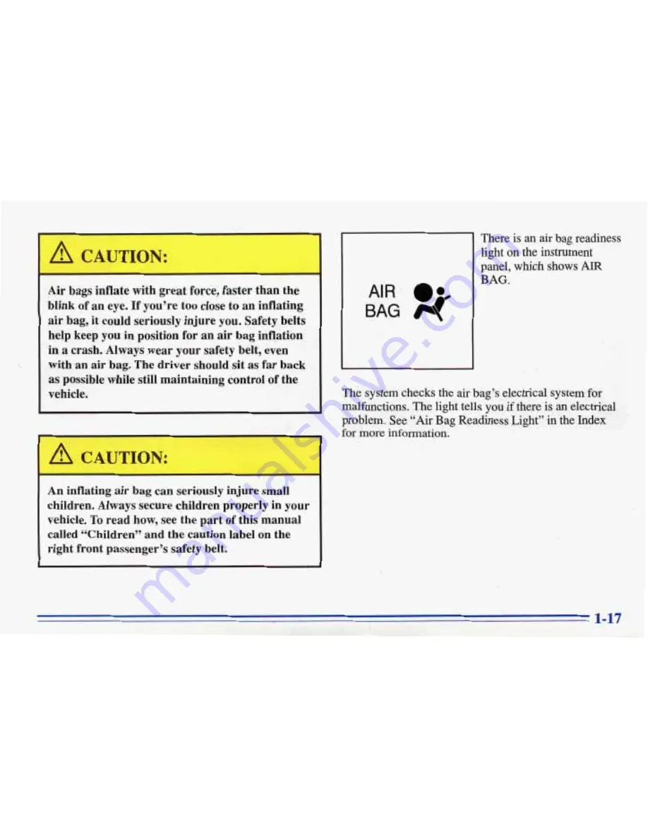 Pontiac BONNEVILLE 1996 Owner'S Manual Download Page 24