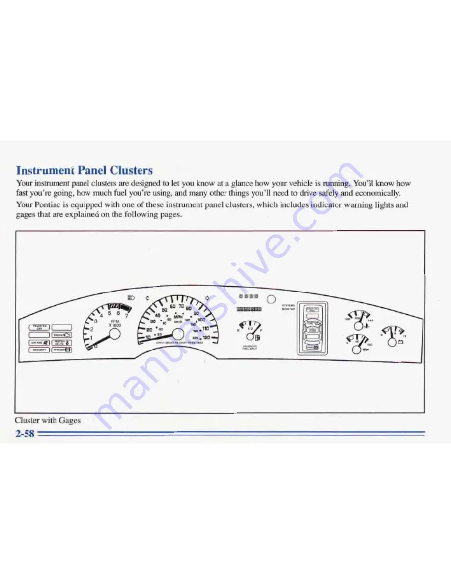 Pontiac BONNEVILLE 1996 Owner'S Manual Download Page 109