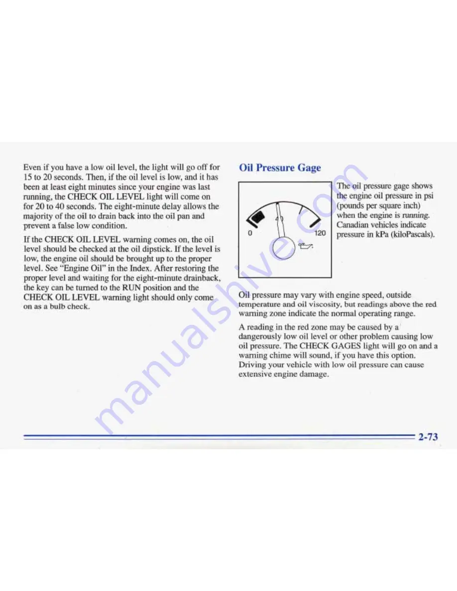 Pontiac BONNEVILLE 1996 Owner'S Manual Download Page 124