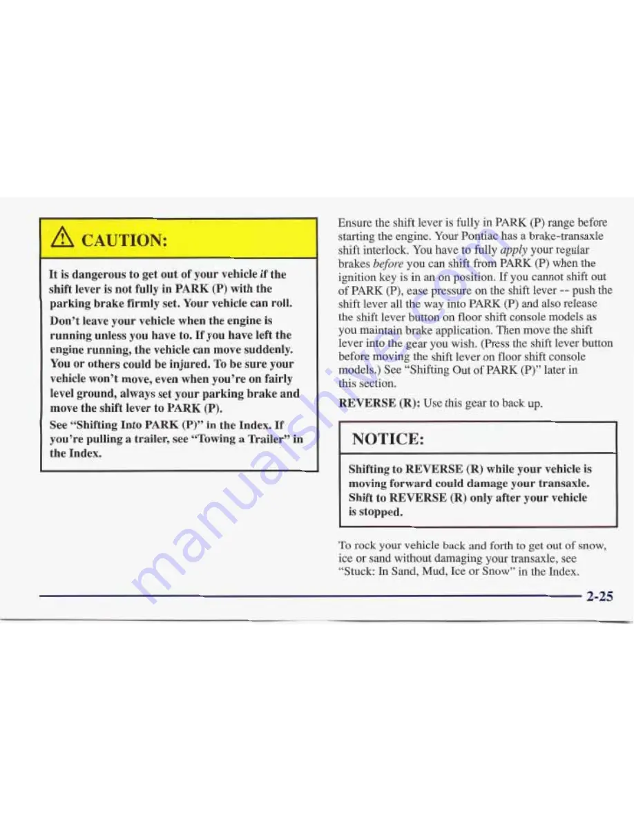 Pontiac BONNEVILLE 1997 Owner'S Manual Download Page 78