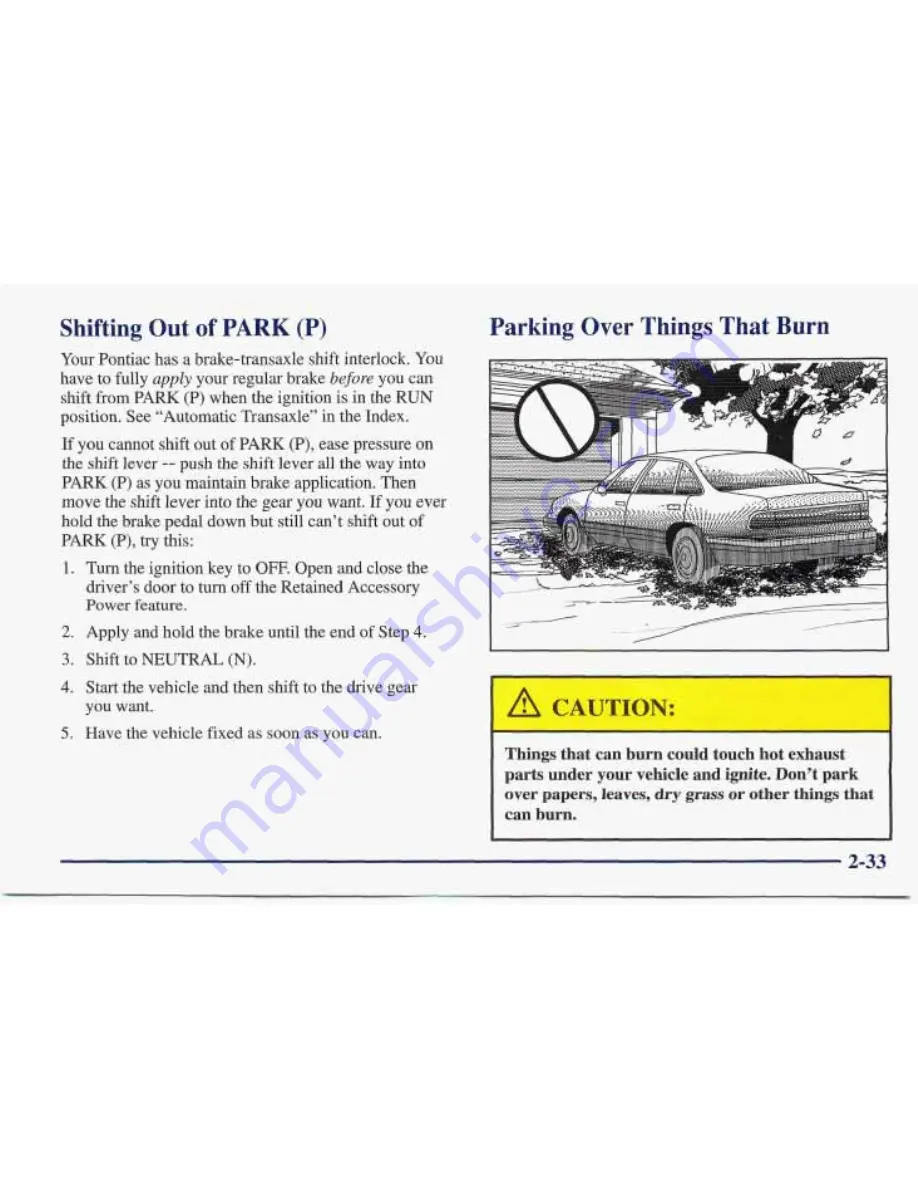 Pontiac BONNEVILLE 1997 Owner'S Manual Download Page 86