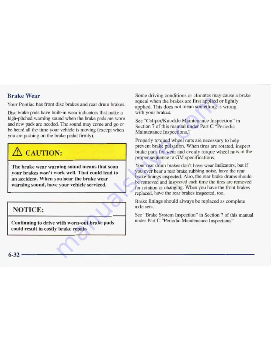 Pontiac BONNEVILLE 1997 Owner'S Manual Download Page 285