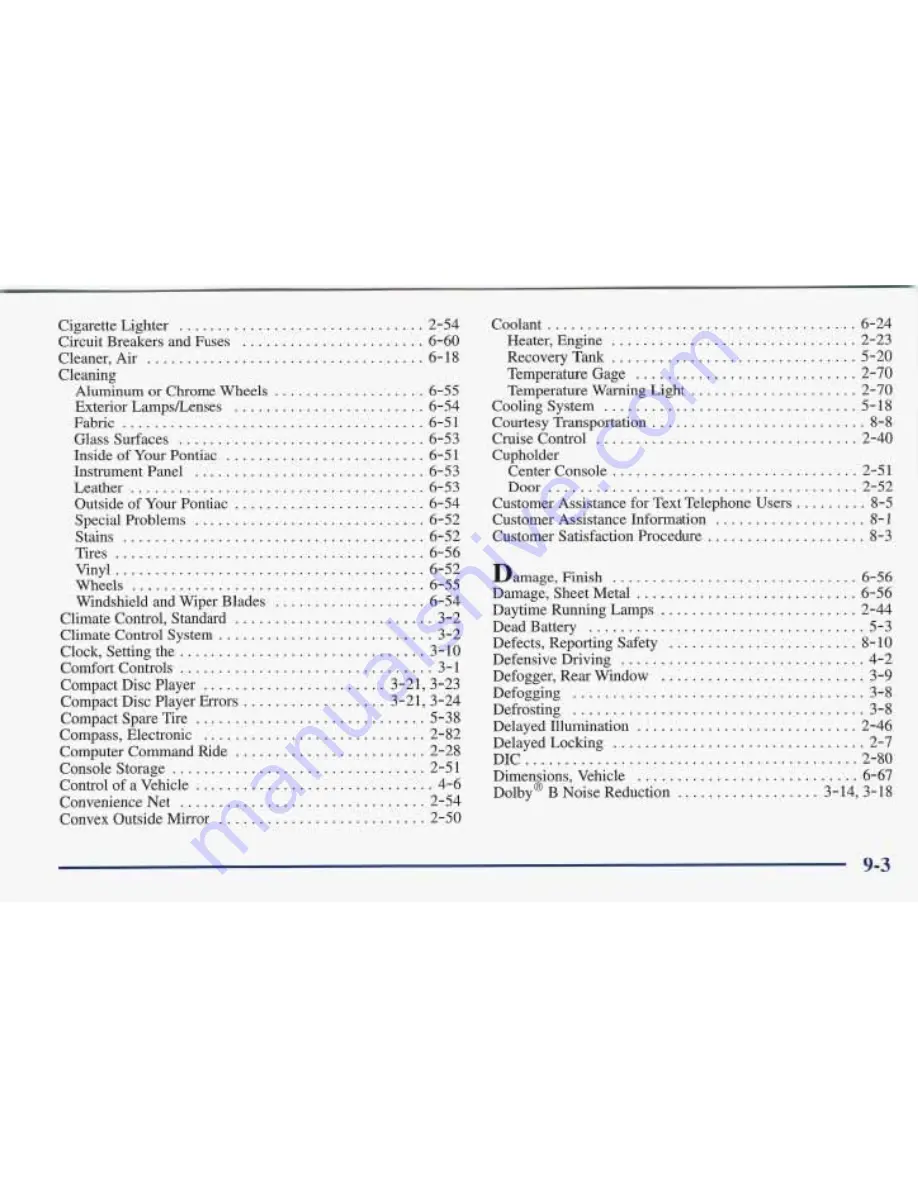 Pontiac BONNEVILLE 1997 Owner'S Manual Download Page 390