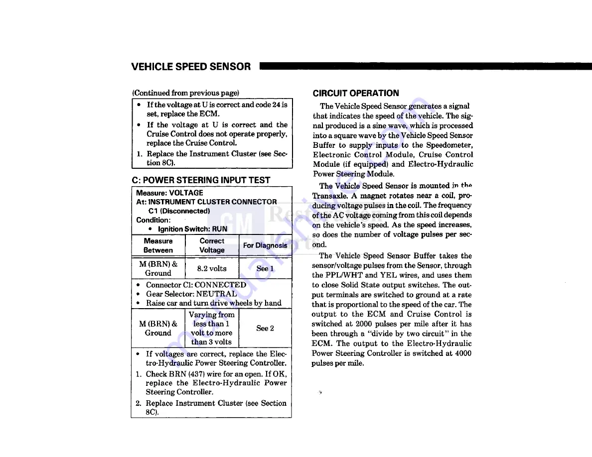 Pontiac Fiero 1988 Service Manual Download Page 1006