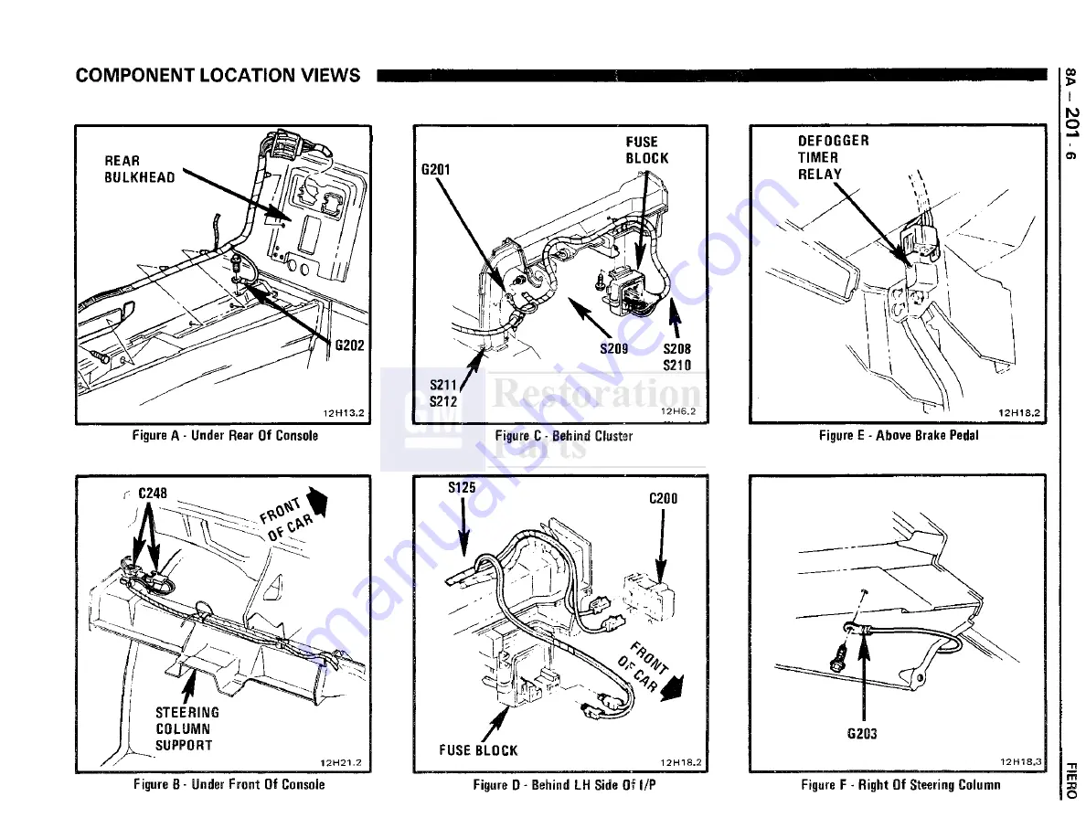 Pontiac Fiero 1988 Service Manual Download Page 1171