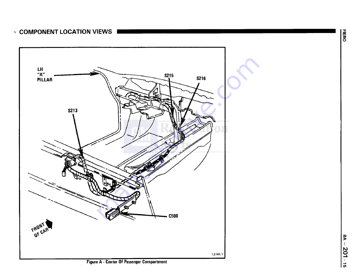 Pontiac Fiero 1988 Service Manual Download Page 1180