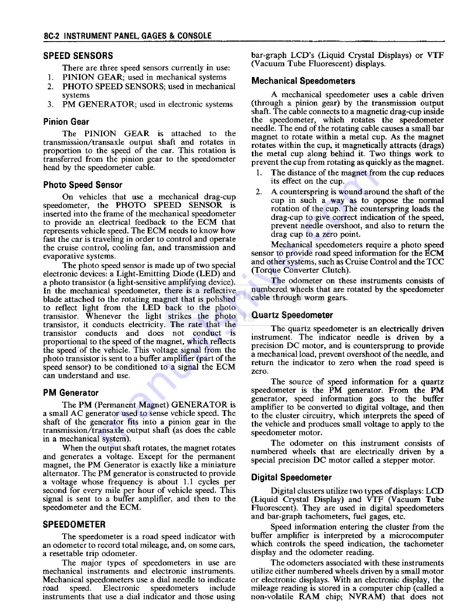 Pontiac Fiero 1988 Service Manual Download Page 1213