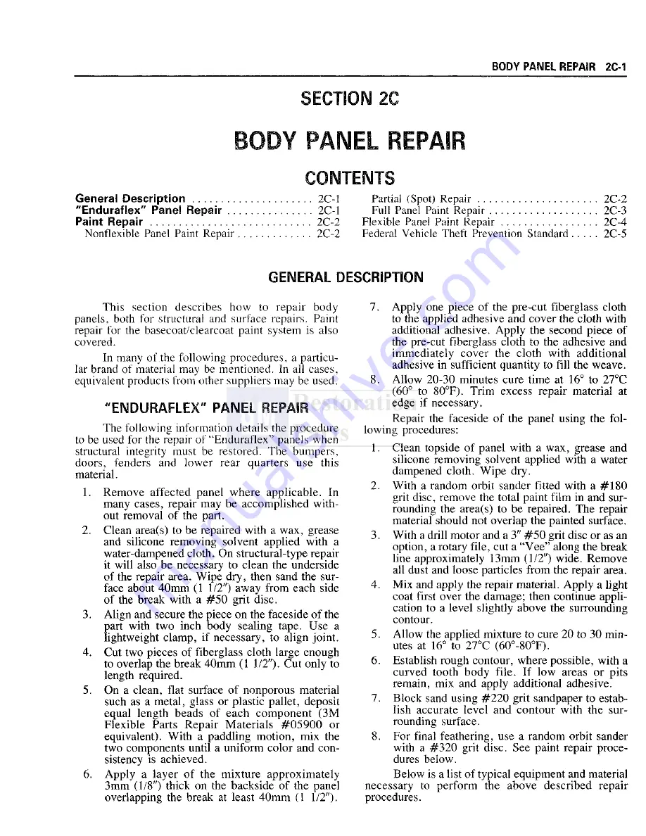 Pontiac Fiero 1988 Service Manual Download Page 132