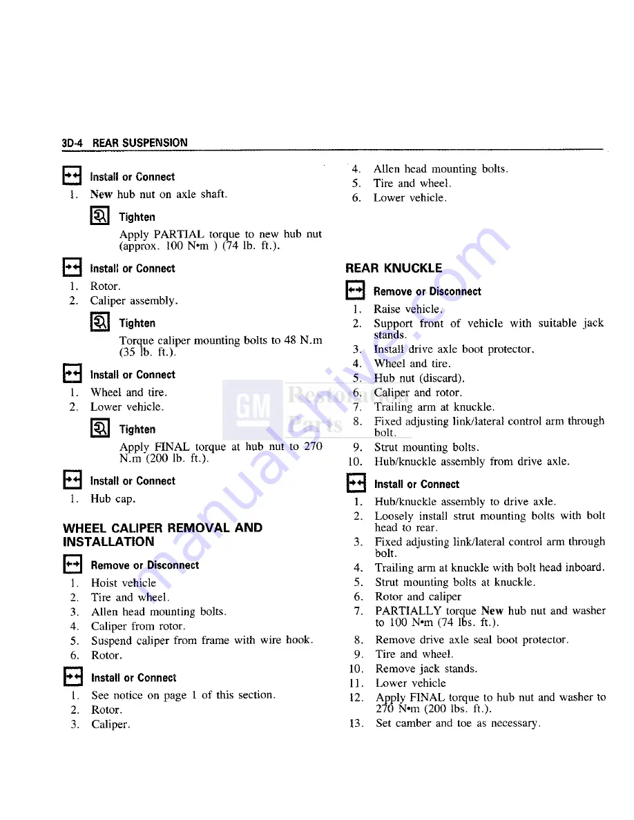 Pontiac Fiero 1988 Service Manual Download Page 199