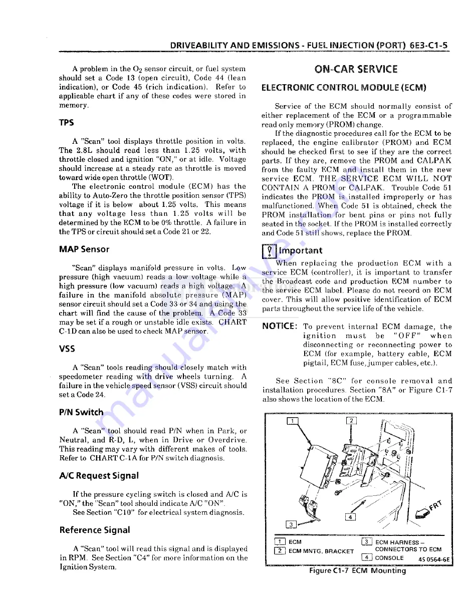 Pontiac Fiero 1988 Service Manual Download Page 654