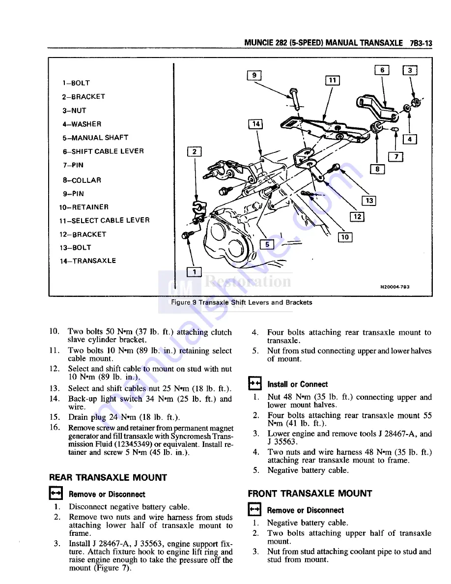 Pontiac Fiero 1988 Service Manual Download Page 874