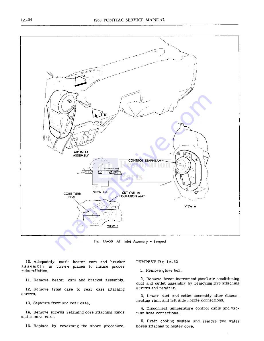 Pontiac firebird 1968 Скачать руководство пользователя страница 61