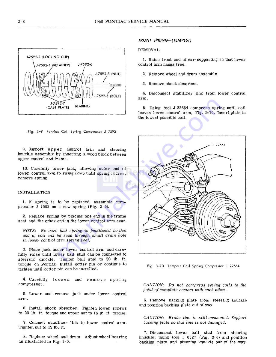 Pontiac firebird 1968 Скачать руководство пользователя страница 95