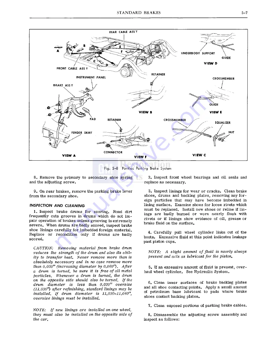 Pontiac firebird 1968 Скачать руководство пользователя страница 172