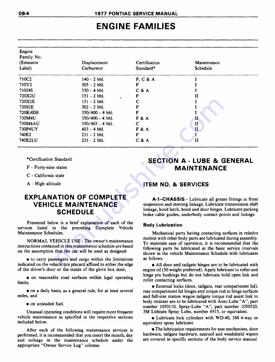 Pontiac Firebird 1977 Service Manual Download Page 15