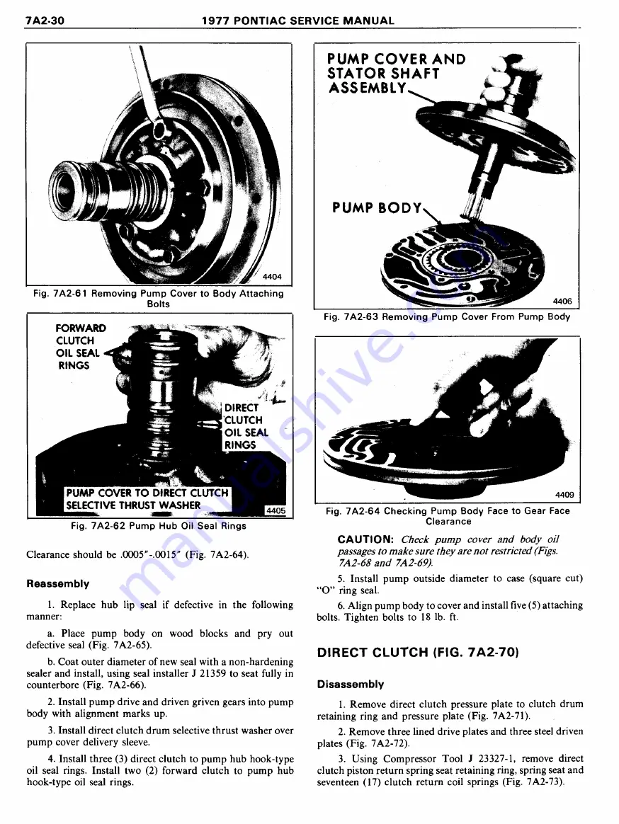 Pontiac Firebird 1977 Service Manual Download Page 1013