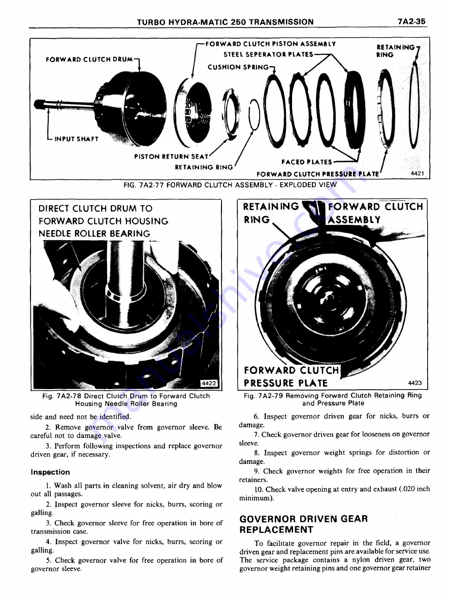 Pontiac Firebird 1977 Service Manual Download Page 1018