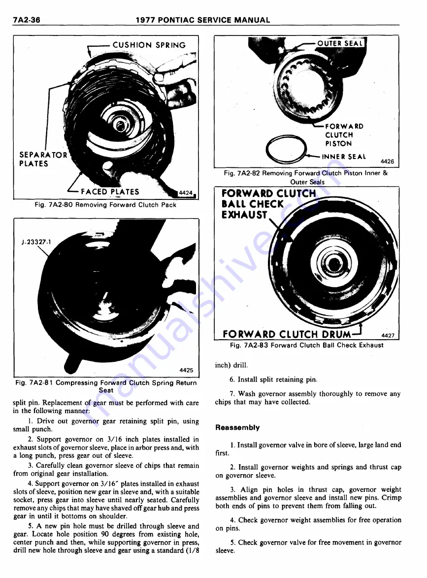 Pontiac Firebird 1977 Service Manual Download Page 1019