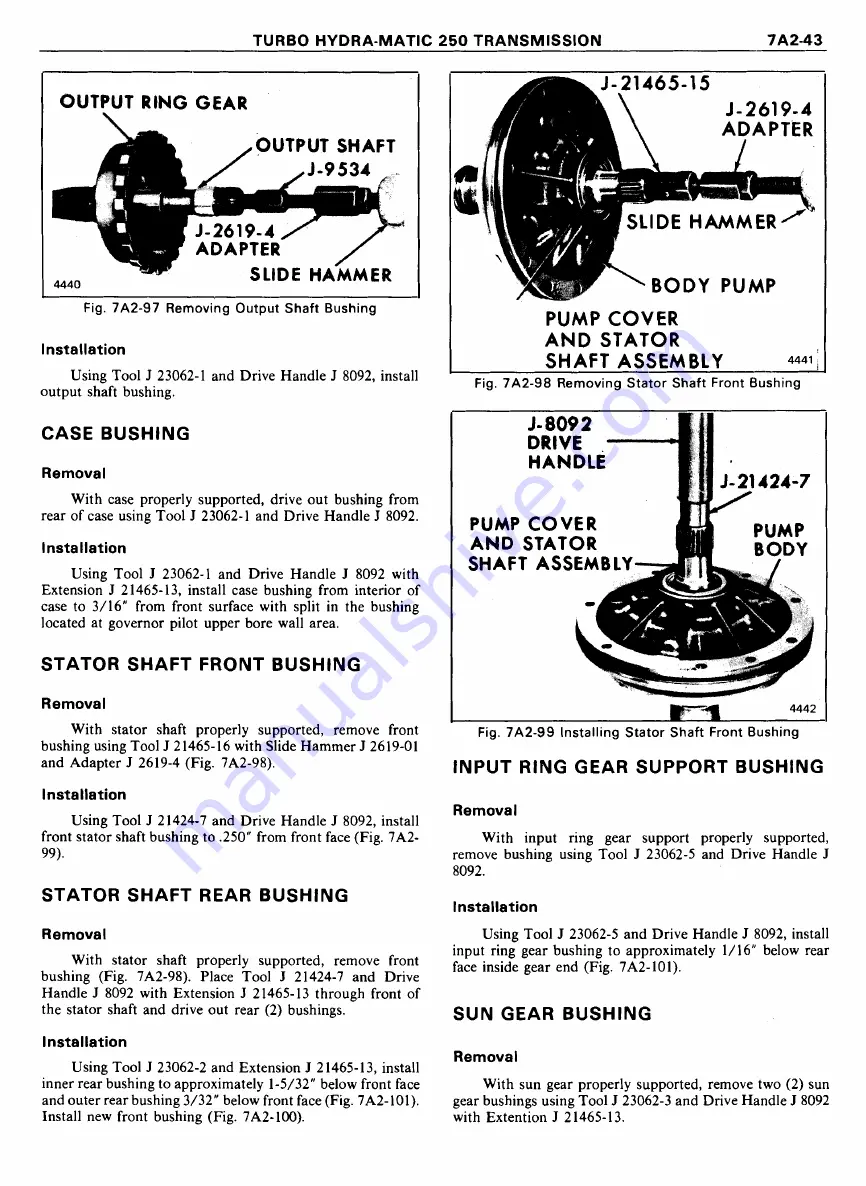 Pontiac Firebird 1977 Service Manual Download Page 1026