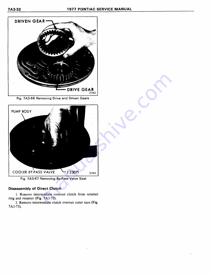 Pontiac Firebird 1977 Service Manual Download Page 1065