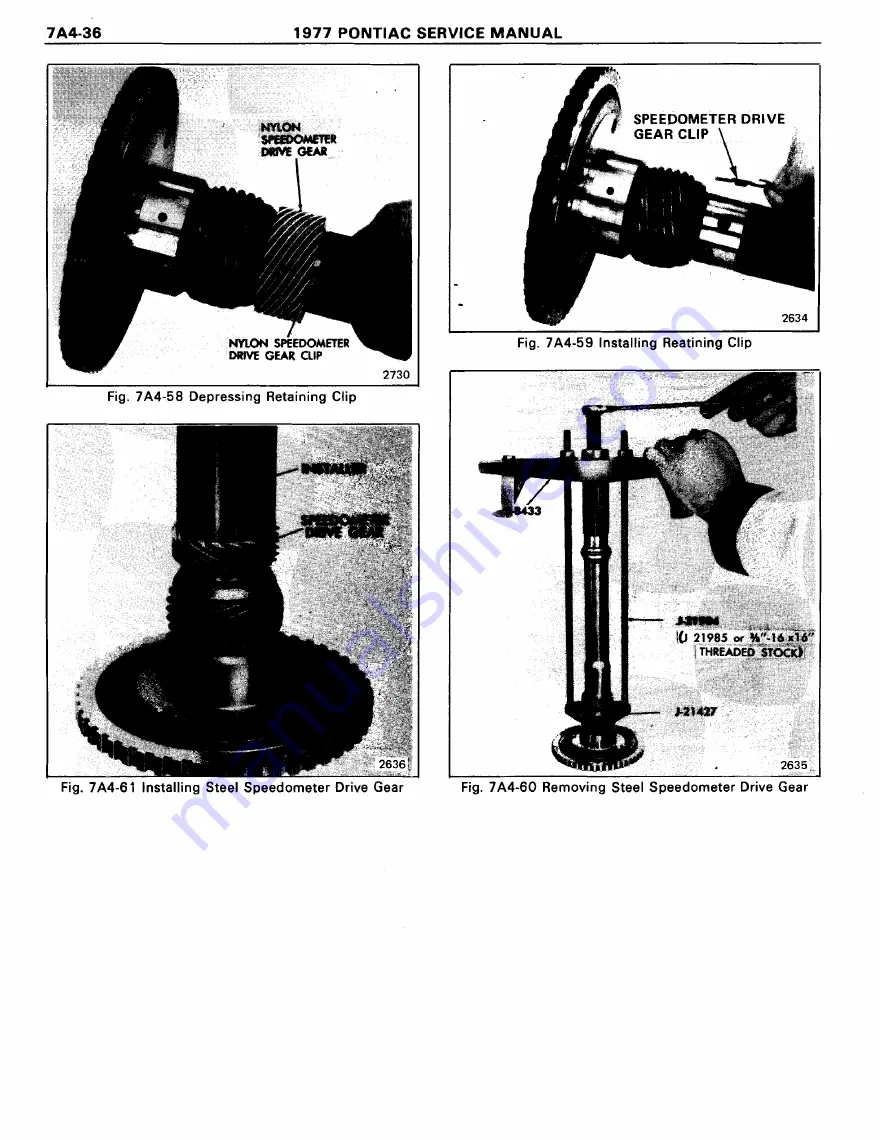 Pontiac Firebird 1977 Service Manual Download Page 1128