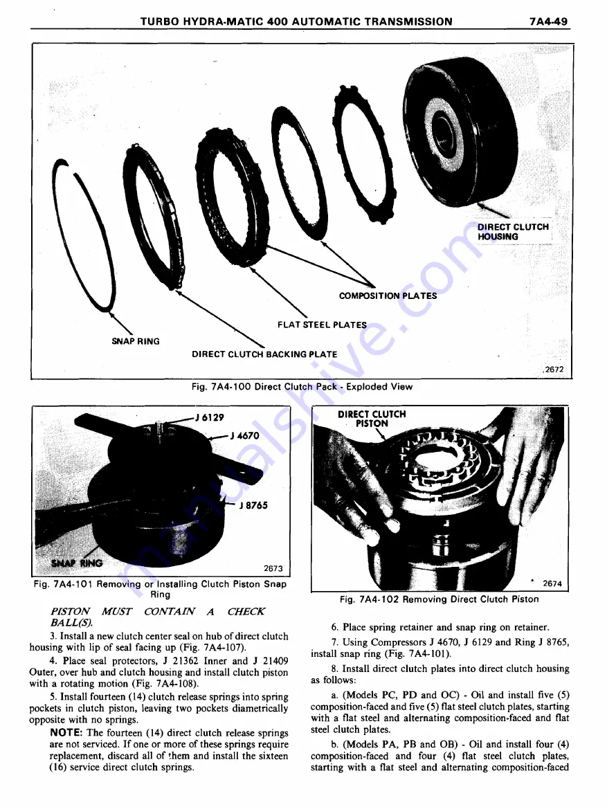 Pontiac Firebird 1977 Service Manual Download Page 1141