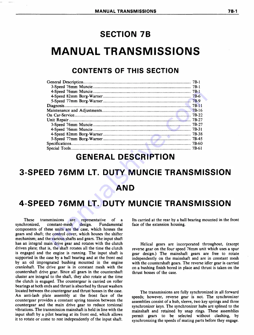 Pontiac Firebird 1977 Service Manual Download Page 1170