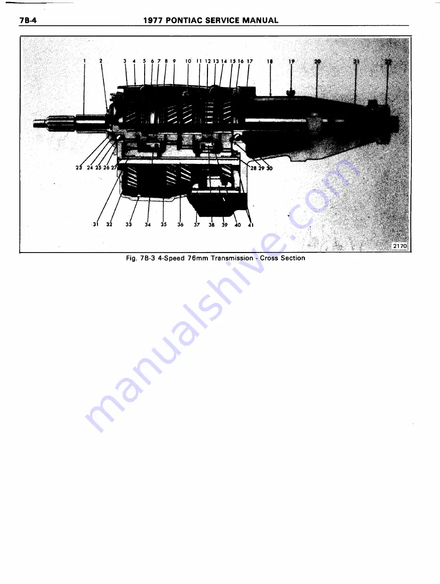 Pontiac Firebird 1977 Service Manual Download Page 1173