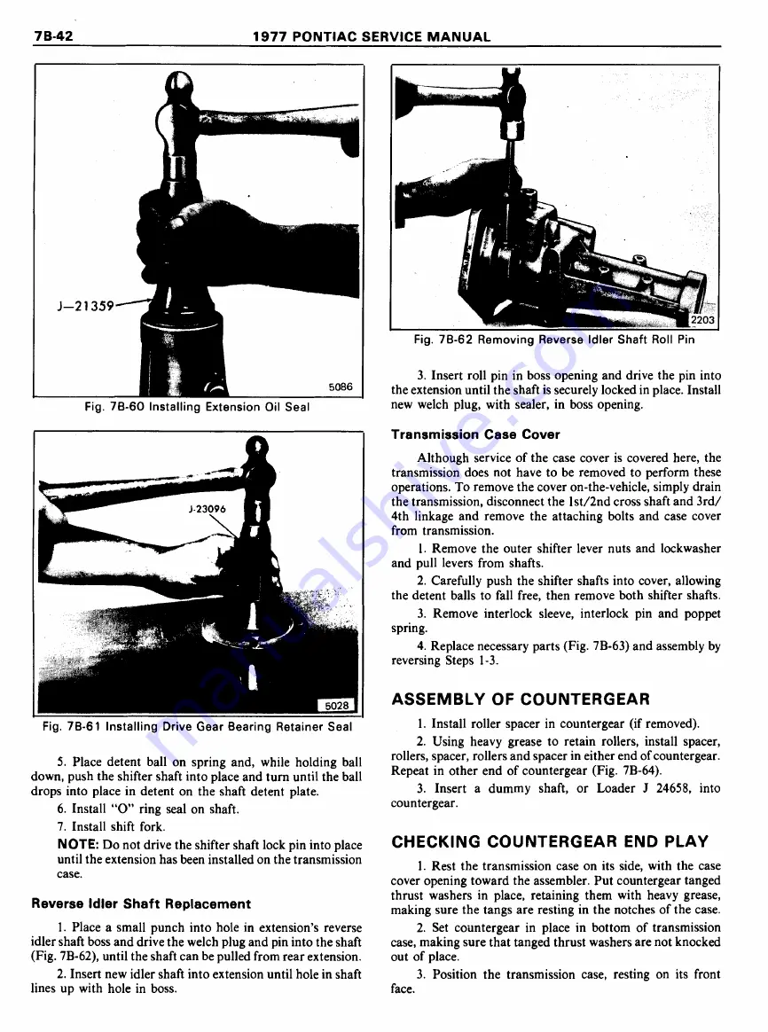 Pontiac Firebird 1977 Service Manual Download Page 1211