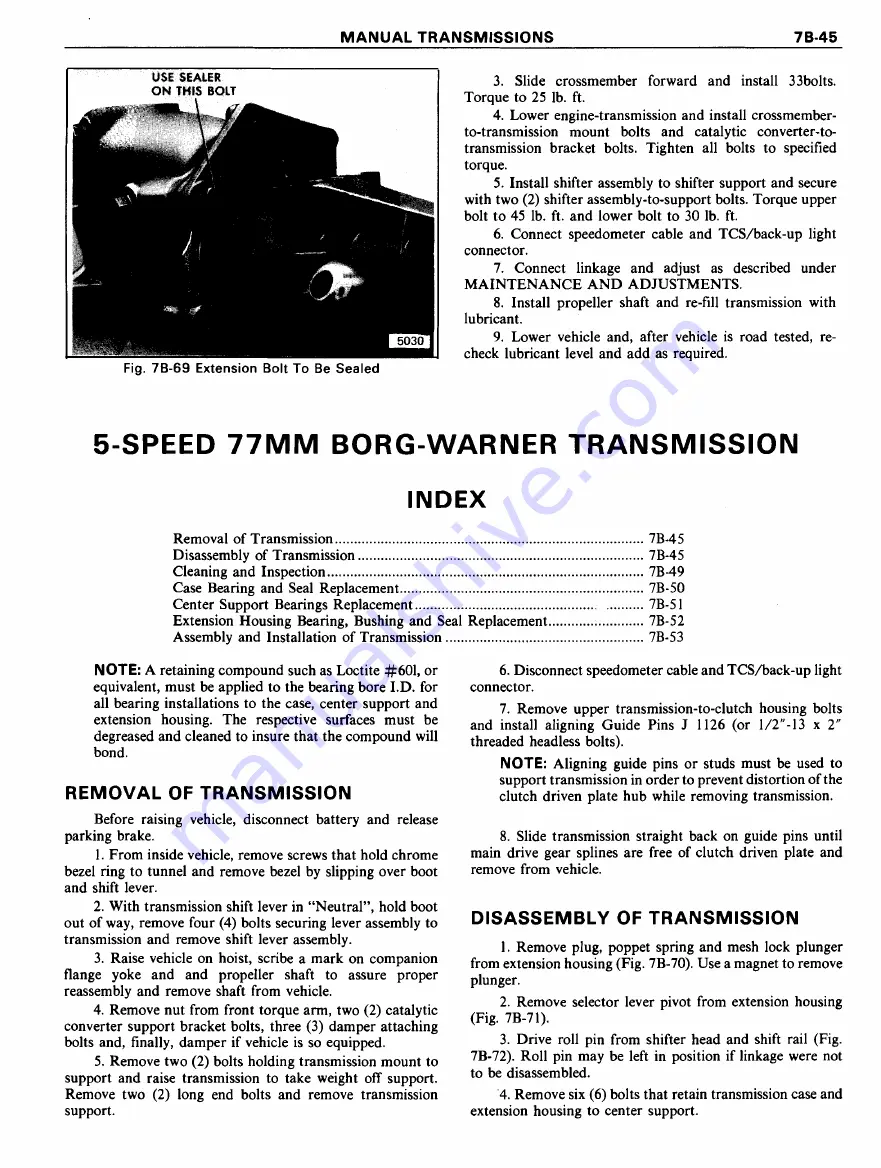 Pontiac Firebird 1977 Service Manual Download Page 1214