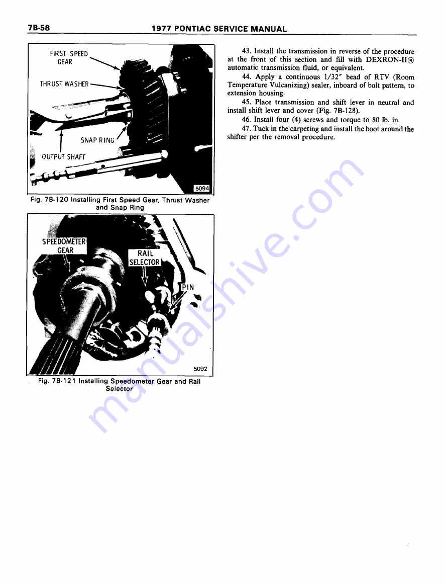 Pontiac Firebird 1977 Service Manual Download Page 1227