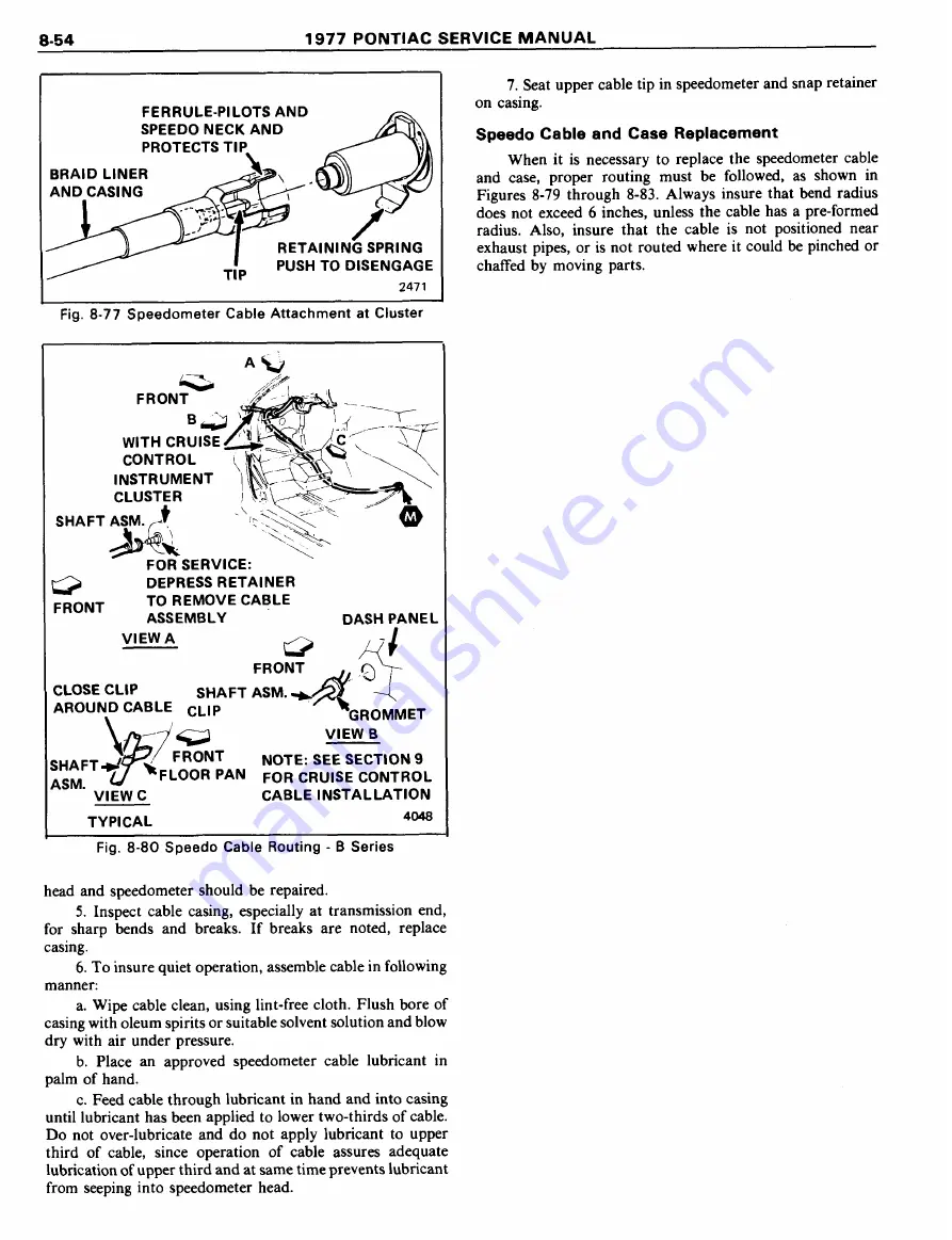 Pontiac Firebird 1977 Service Manual Download Page 1296