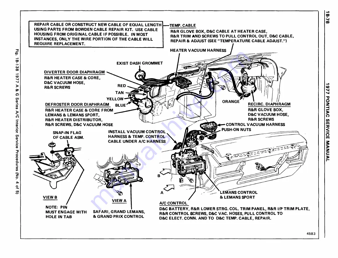 Pontiac Firebird 1977 Скачать руководство пользователя страница 131