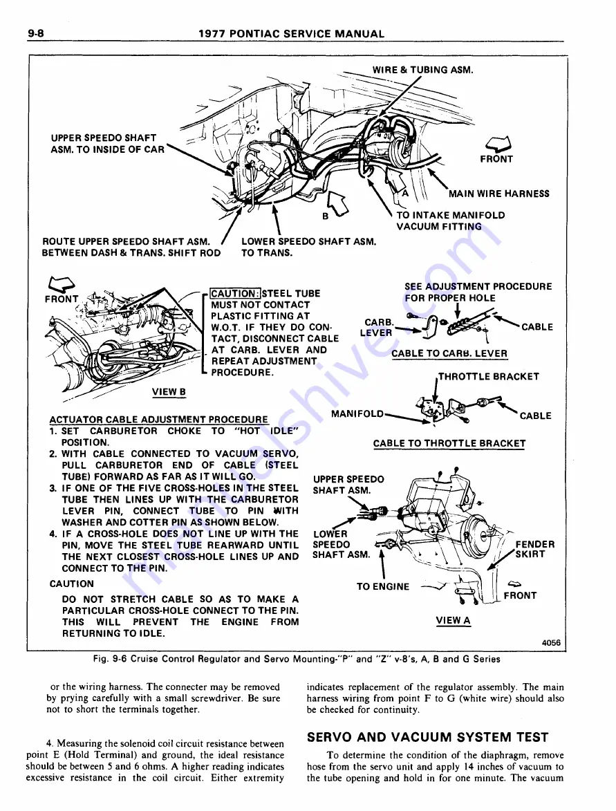 Pontiac Firebird 1977 Service Manual Download Page 1361