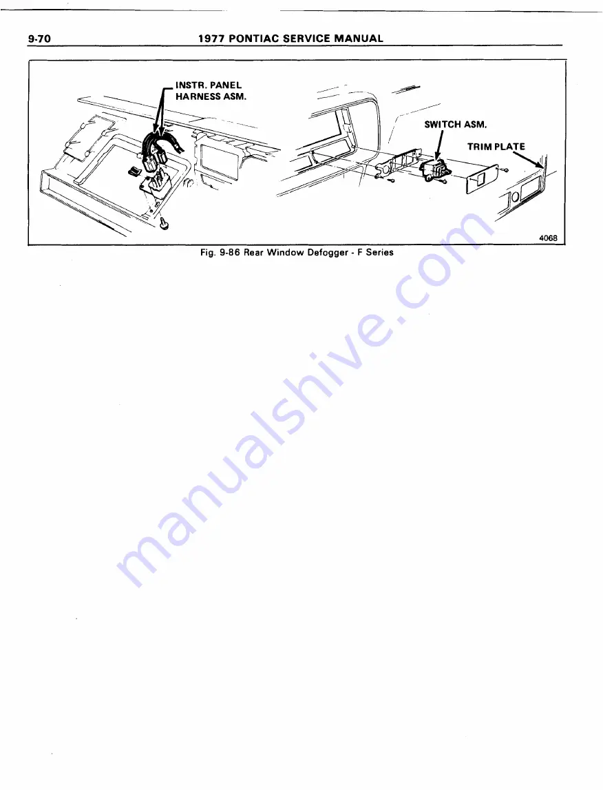 Pontiac Firebird 1977 Service Manual Download Page 1423