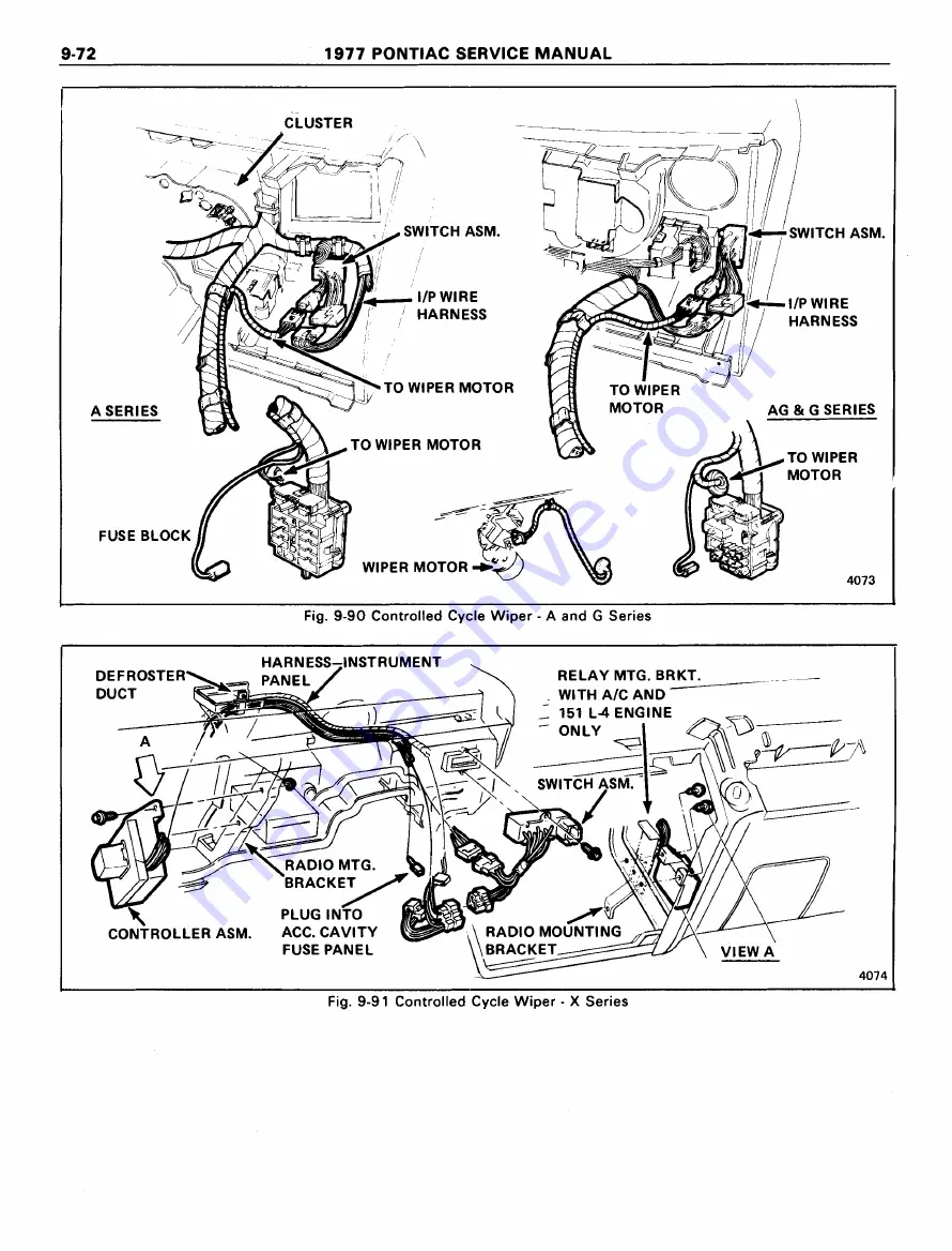 Pontiac Firebird 1977 Service Manual Download Page 1425