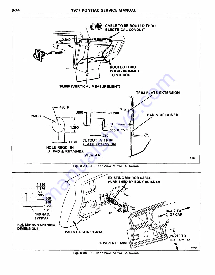 Pontiac Firebird 1977 Service Manual Download Page 1427