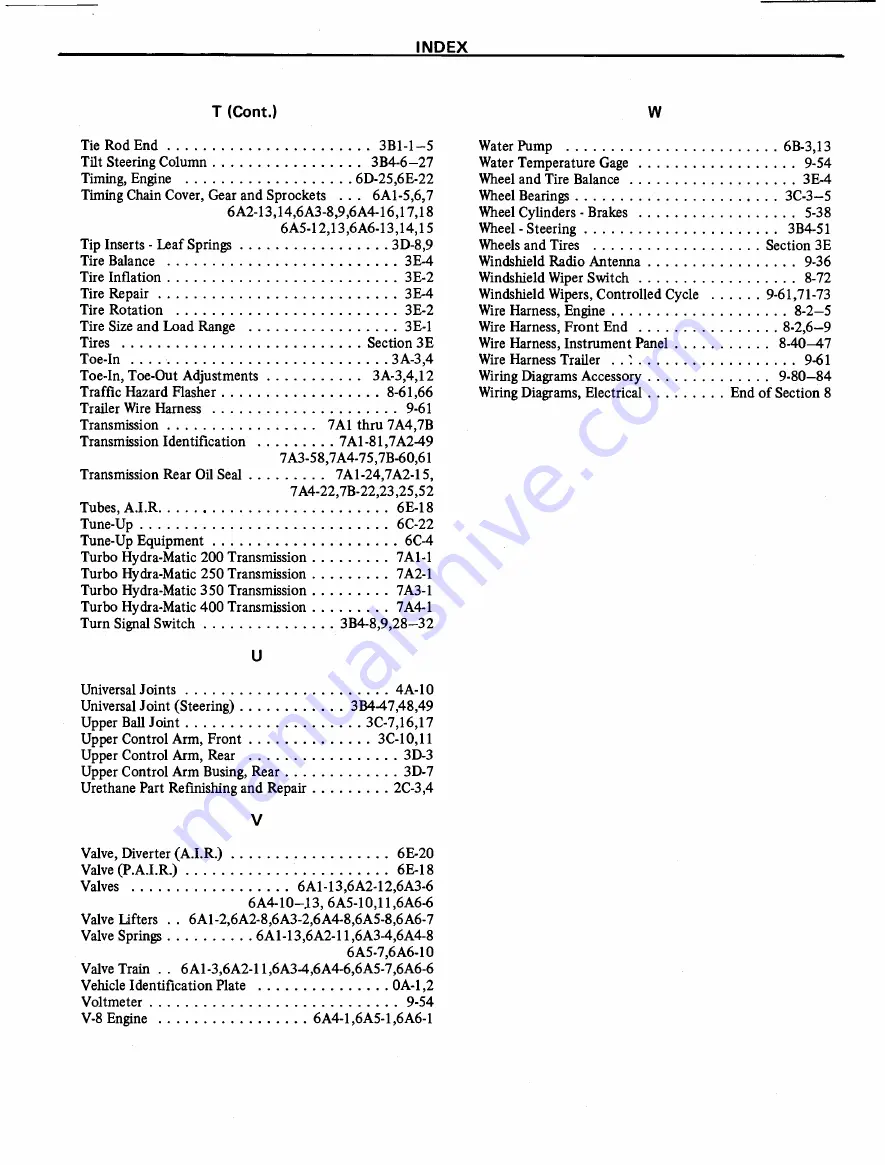 Pontiac Firebird 1977 Service Manual Download Page 1442