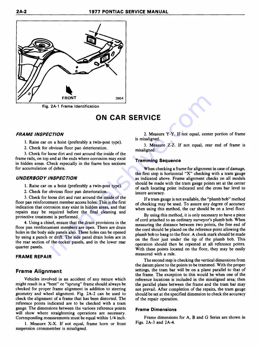 Pontiac Firebird 1977 Service Manual Download Page 176