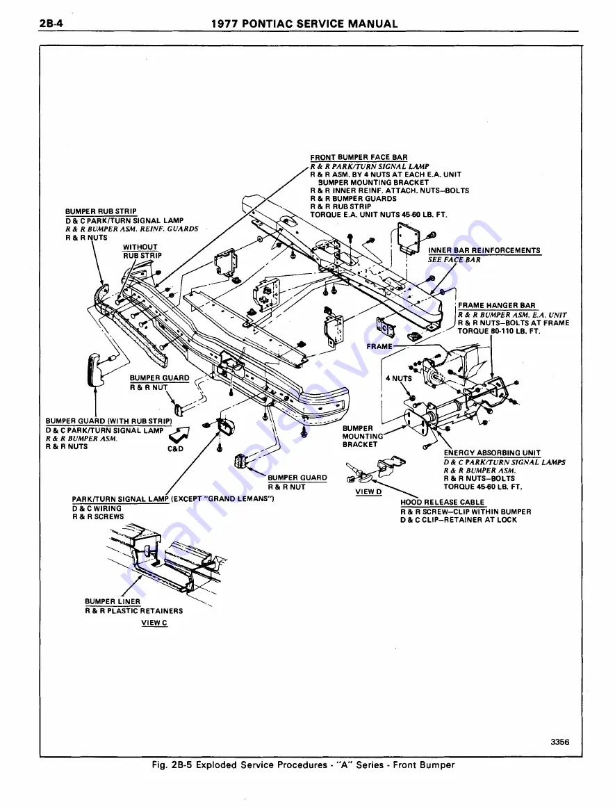 Pontiac Firebird 1977 Service Manual Download Page 187