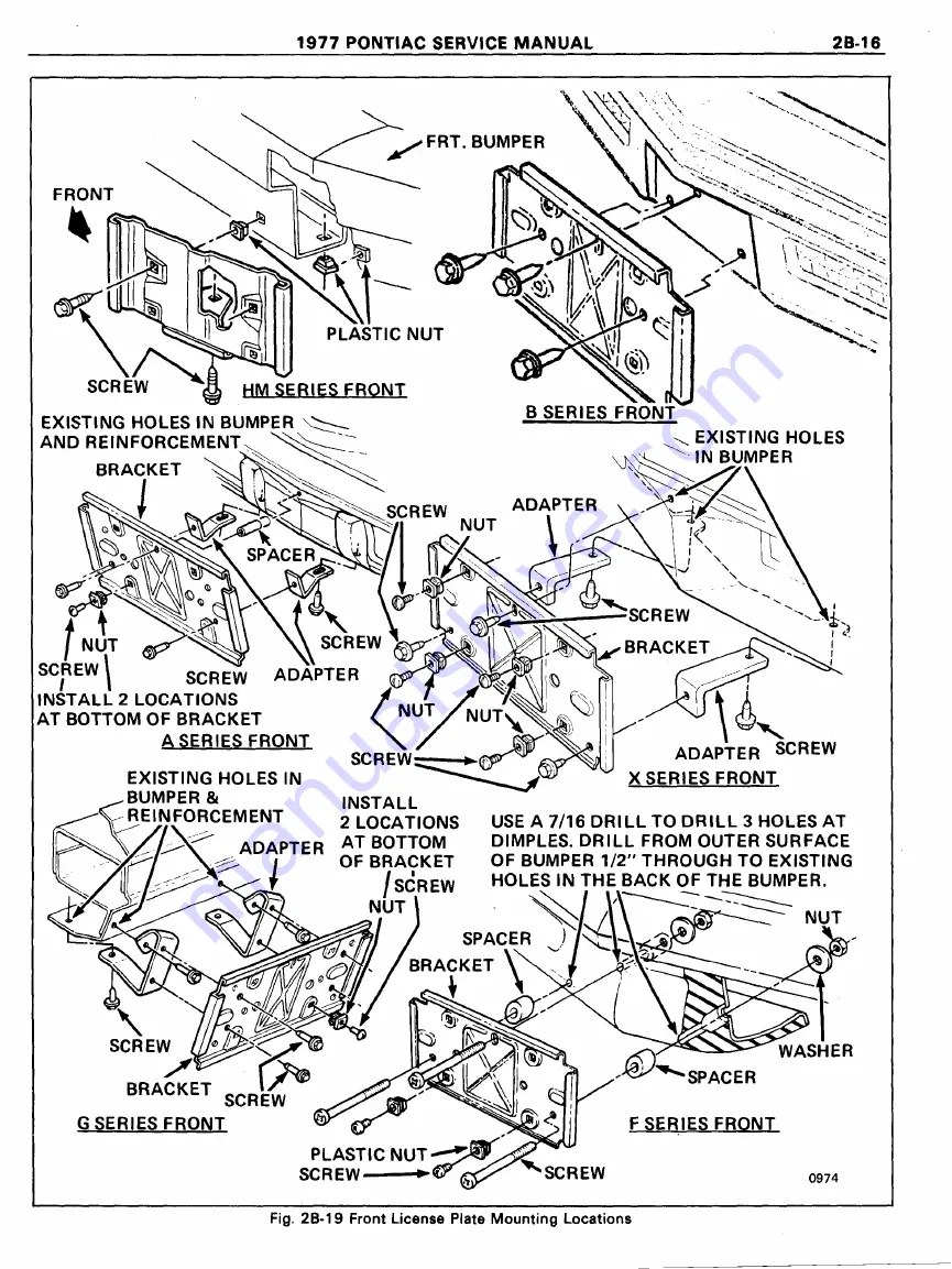 Pontiac Firebird 1977 Service Manual Download Page 199