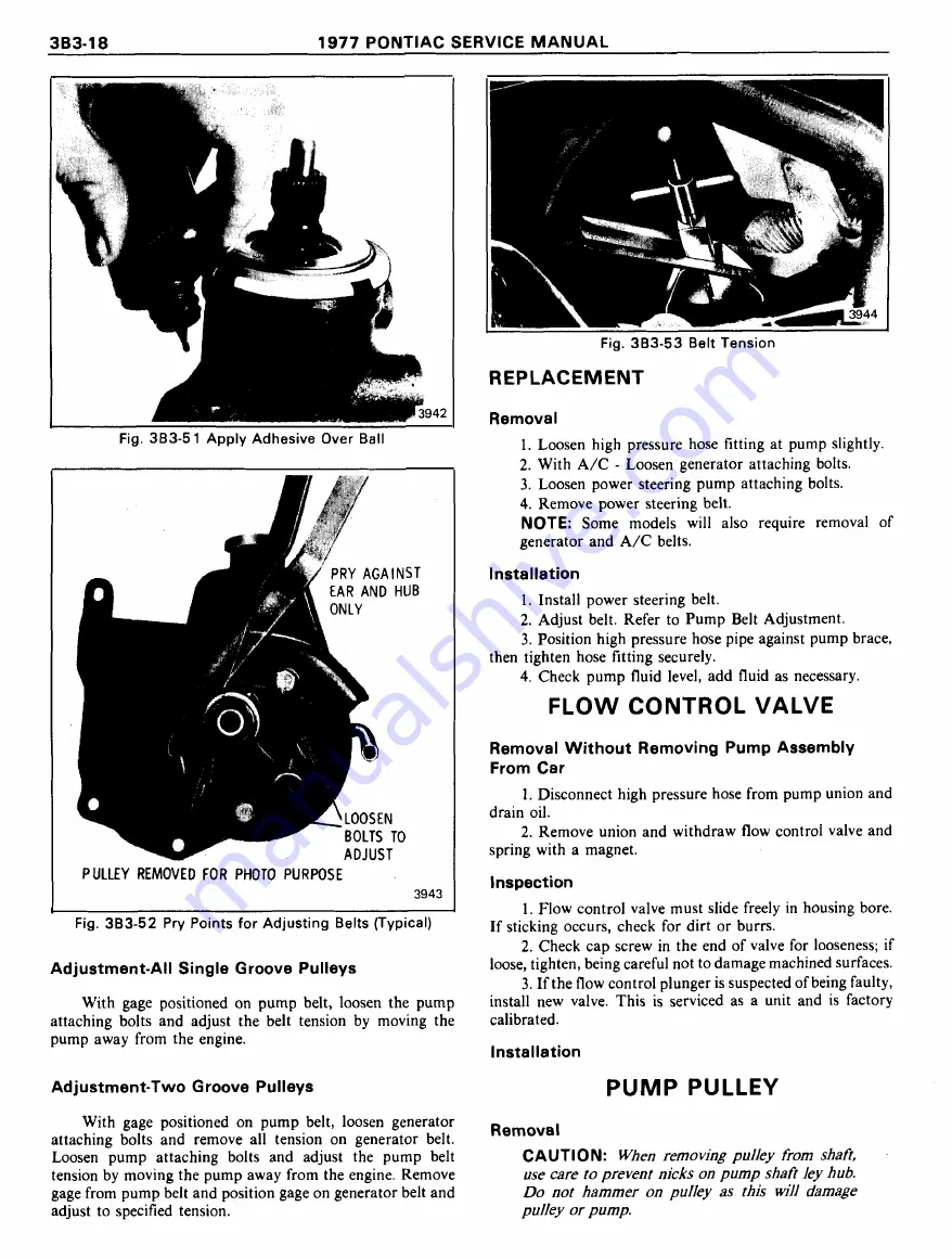 Pontiac Firebird 1977 Service Manual Download Page 294