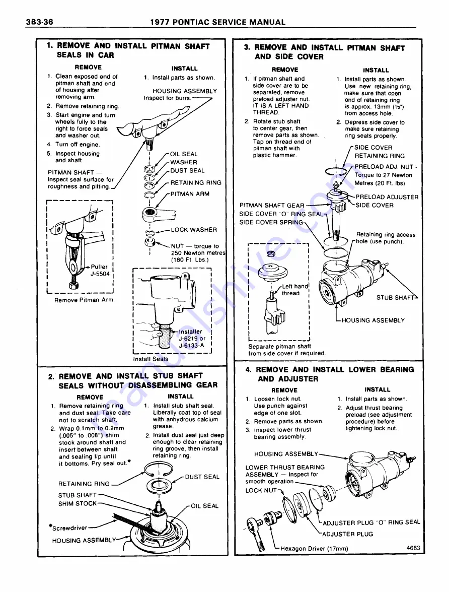 Pontiac Firebird 1977 Service Manual Download Page 312