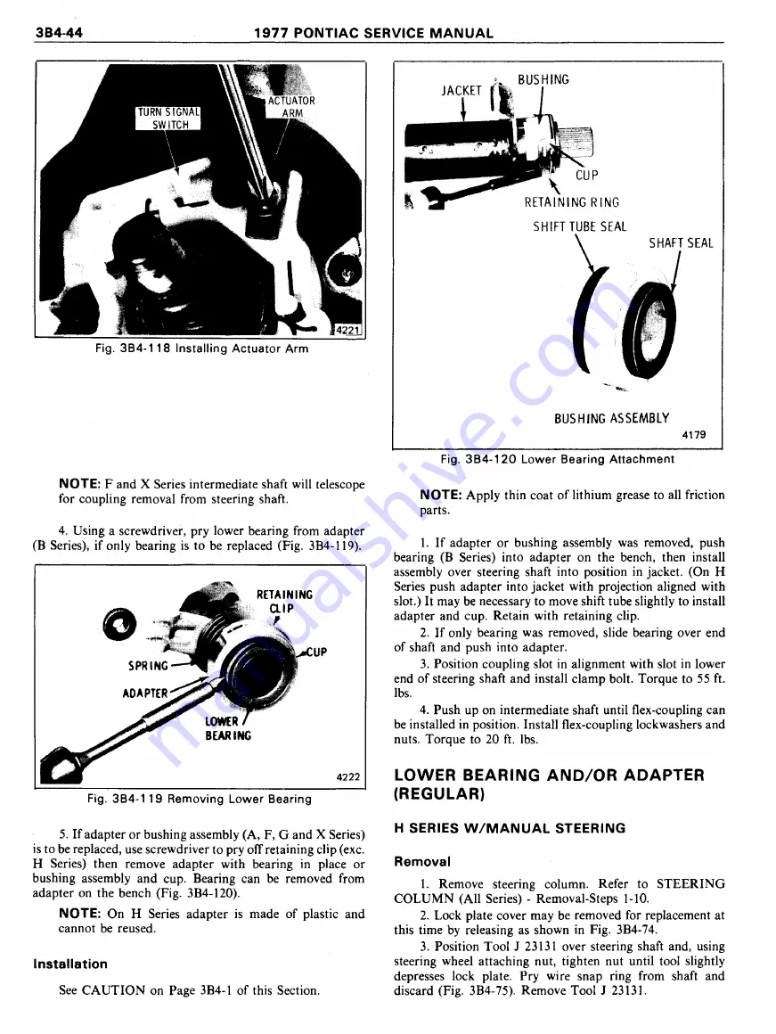 Pontiac Firebird 1977 Service Manual Download Page 360