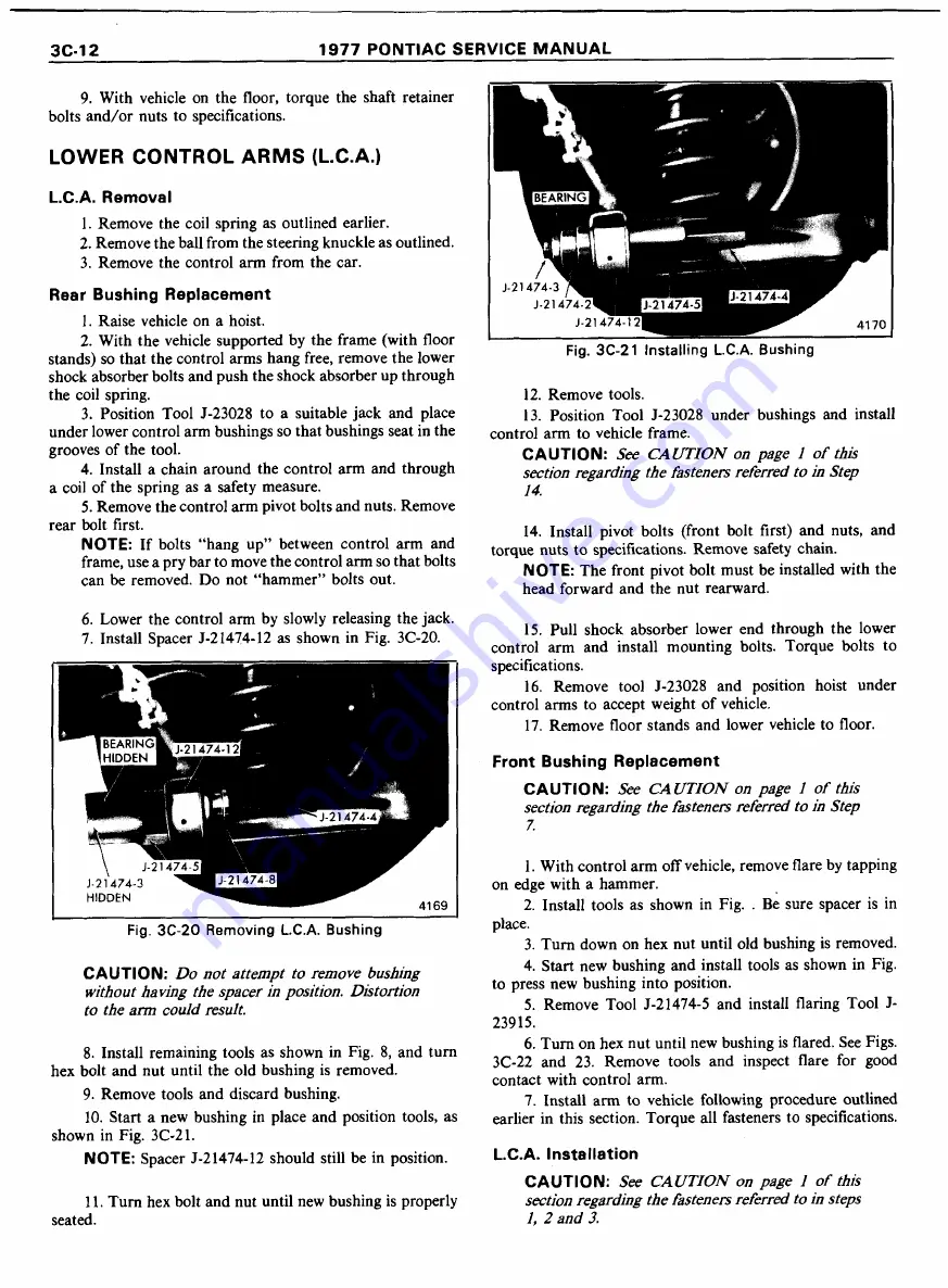 Pontiac Firebird 1977 Service Manual Download Page 382