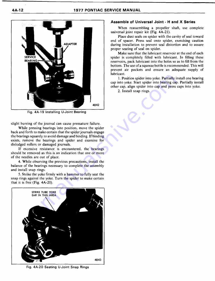 Pontiac Firebird 1977 Service Manual Download Page 445